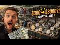 $300 → $3000 Flea Market Watch Hunting (Profit or Loss?)