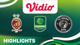 SRIWIJAYA FC 1-3 FC BEKASI CITY - HIGHLIGHTS | PEGADAIAN CHAMPIONSHIP 2025/26