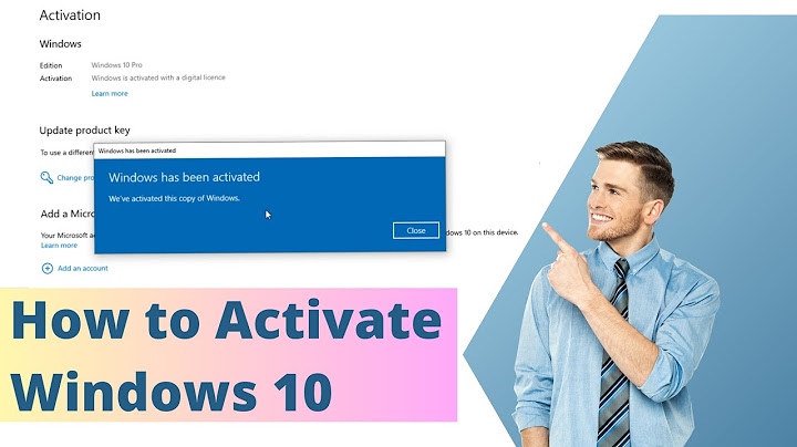 Lỗi góc phải máy tính hiện dòng chữ activate ưindows