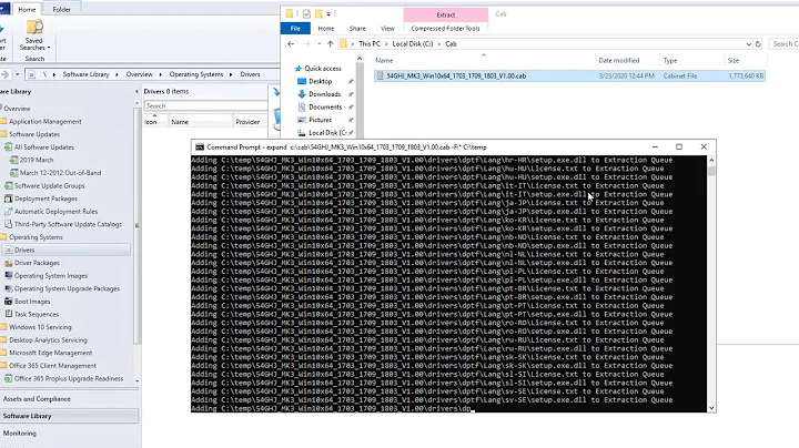 How to extract cab files