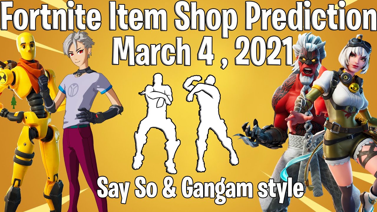 Fortnite Item Shop Prediction March 4th , 2021 | Fortnite Item Shop Prediction 4 March 2021