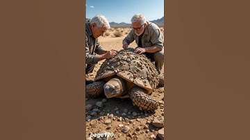 Elderly Hero Saves Giant Tortoise Covered in Painful Barnacles |#shorts #ytshorts #viralvideo