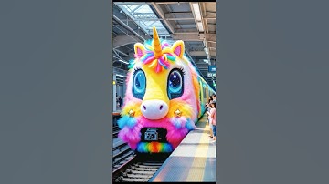 🦄Unicorn-themed Subway! 🚇 Welcome Aboard! #cute #unicorn