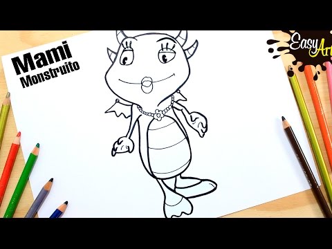  Henry Monstruito/ Cómo Dibujar a Mami Monstrito/ how to draw a Mami Hugglemonster