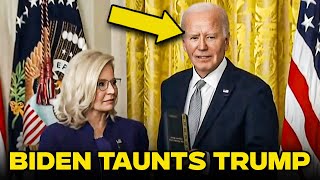 Biden Taunts Trump By Giving Liz Cheney The Presidential Citizens Medal