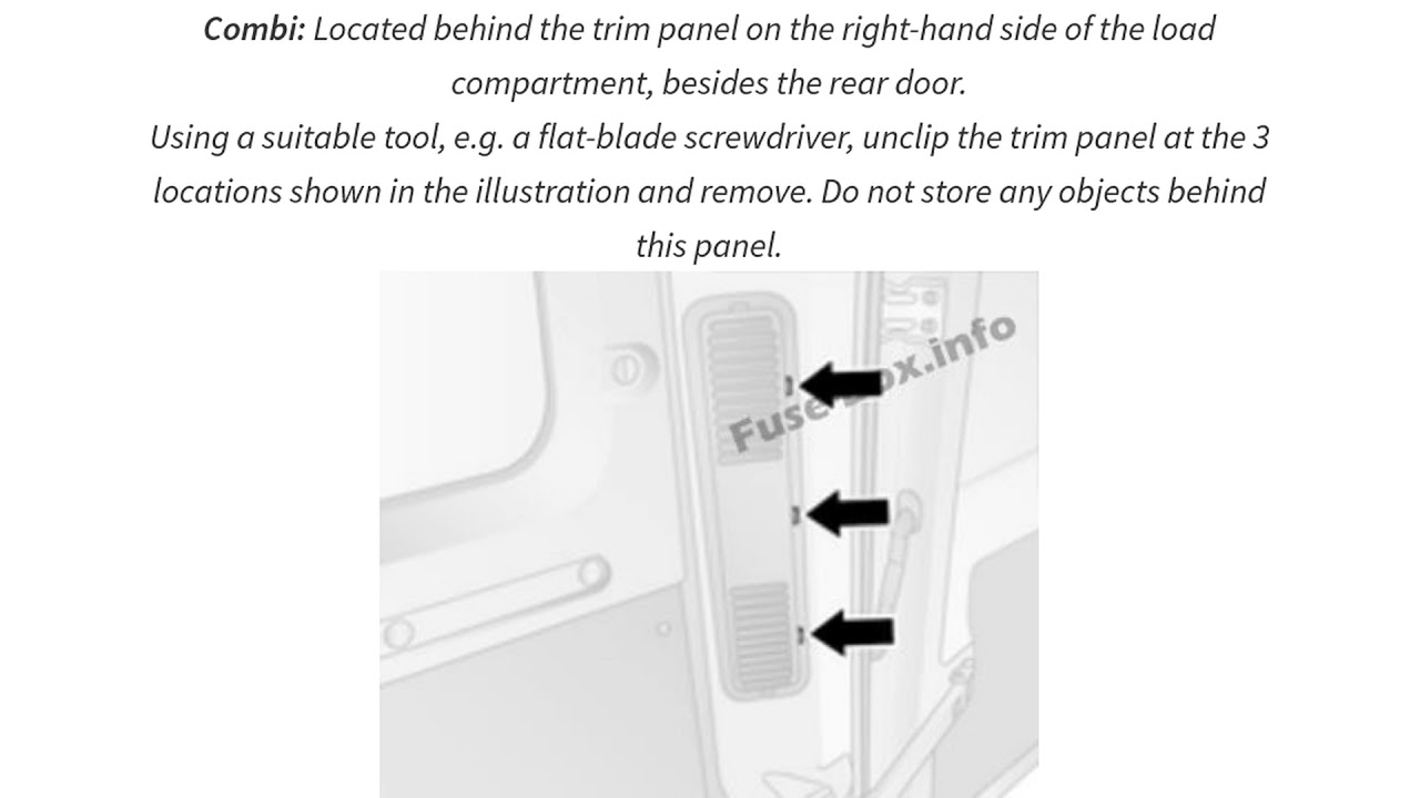 Fuse Layout Opel Movano B Vauxhall Movano B (2010 2018) YouTube