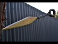 Knife making - forging a Japanese Kunai throwing knife from rebar