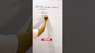 Scientific Notation Explained in 10 Seconds | 0.000023 =  #mathshorts