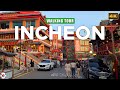 Incheon korea  night walk in chinatown and japanese street korea travel vlog