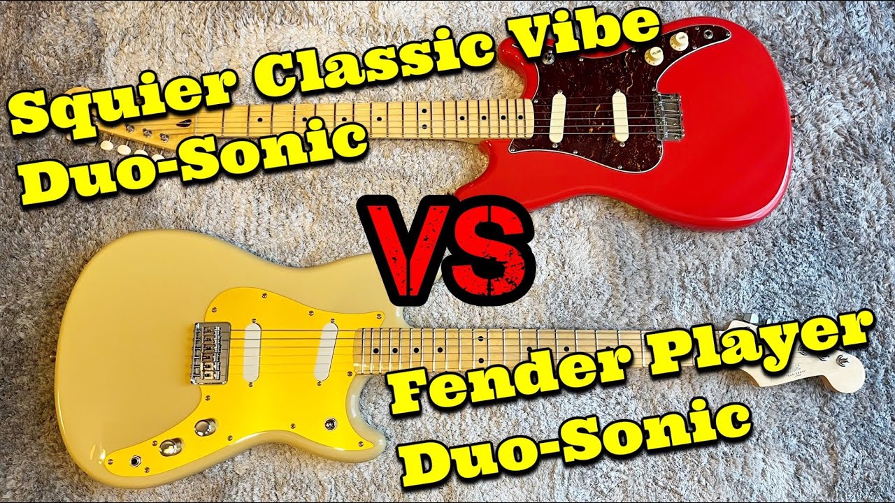 Fender VS Squier Duo-Sonic を比較してみると驚きの結果が‼️