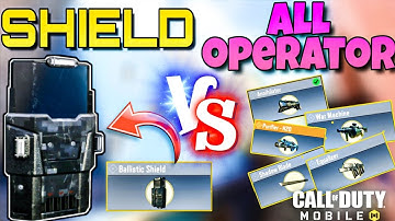 cod mobile ballistic shield vs all operators | cod mobile new operator skill