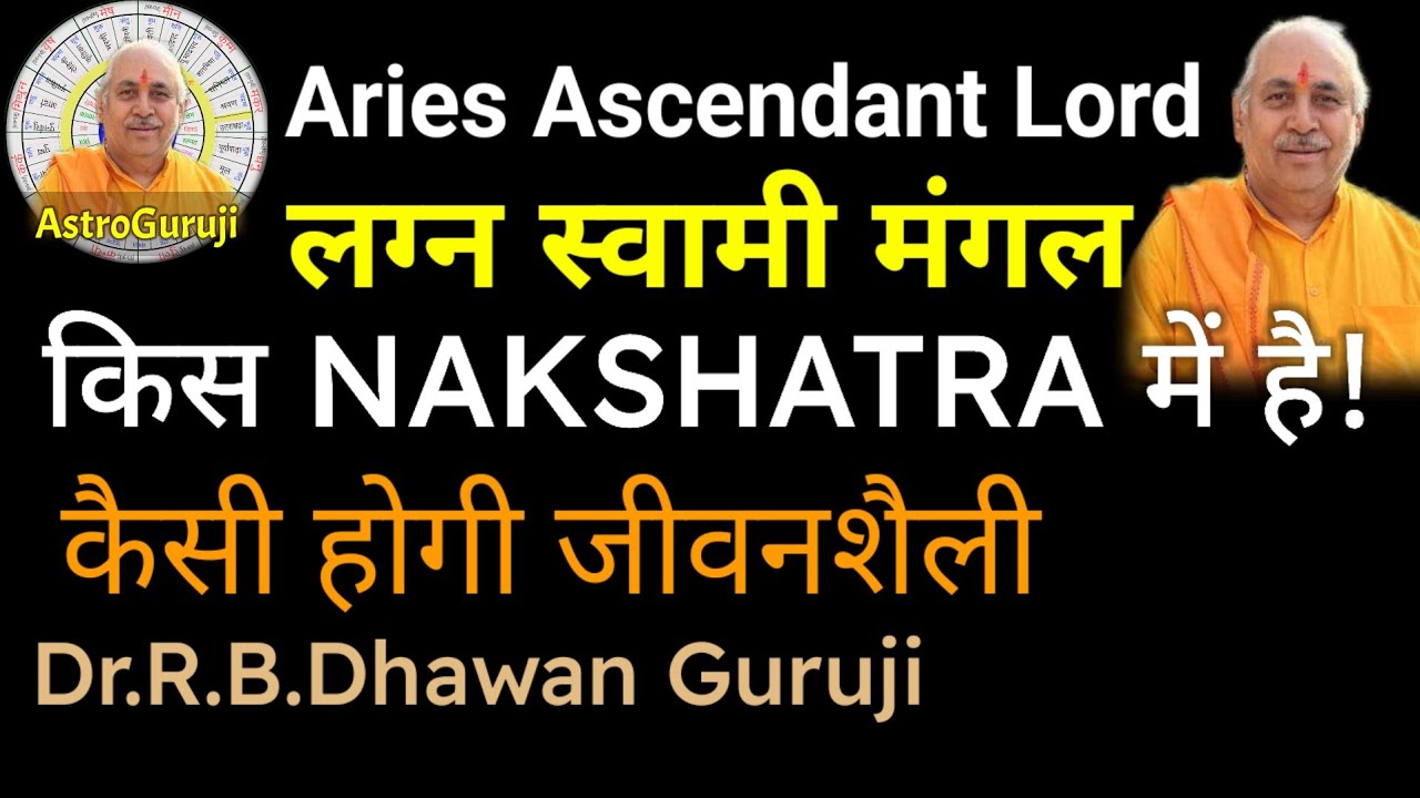 मेष लग्न का स्वामी मंगल किस Nakshatra में है! (भाग-1) || कैसी होगी जातक की जीवनशैली 