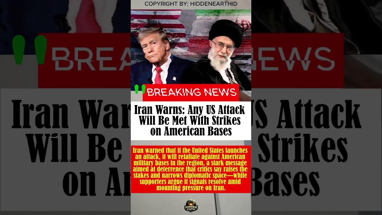 Iran Warns: Any US Attack Will Be Met With Strikes on American Bases