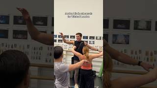 Jordan Litz in rehearsals for Wicked London