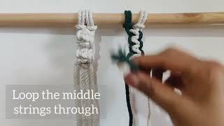 How to make a macrame Berry Knot - DIY Tutorial by Wowzie