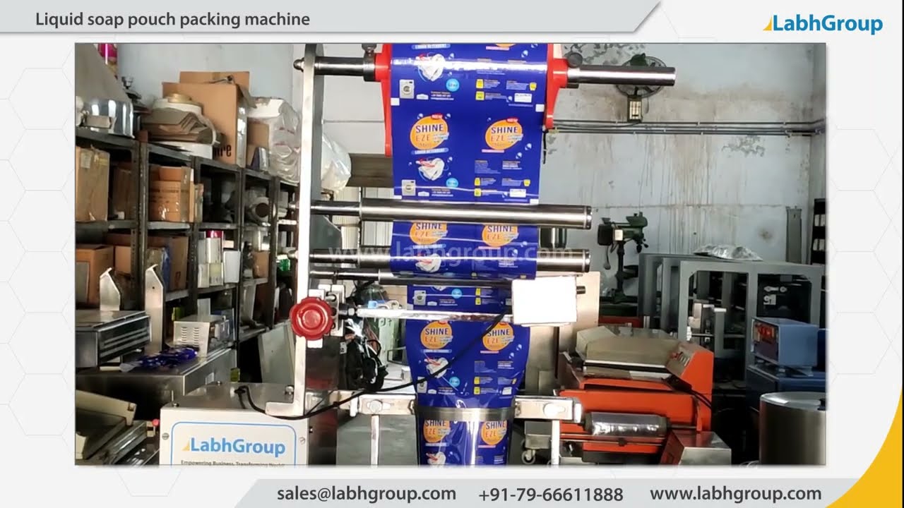 Liquid soap pouch packing machine | Labh Group