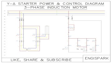 Star Delta Starter Connection Diagram | AutoCAD Electrical | EngiSpark