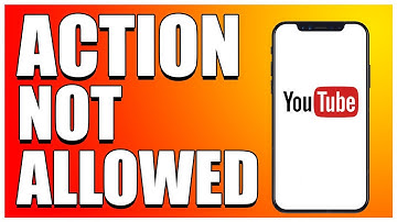 How To Fix This Action Is Not Allowed On Youtube (EASY TUTORIAL)