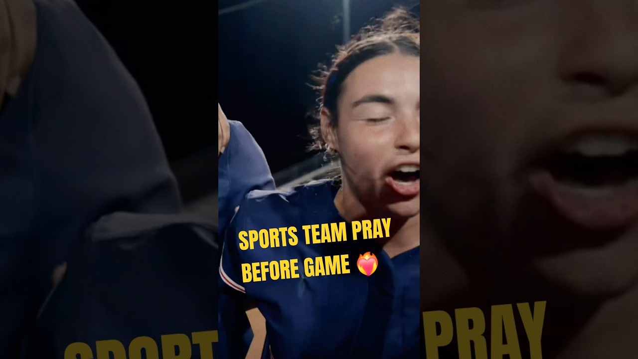 SPORTS TEAM PRAY BEFORE GAME❤️‍🔥 