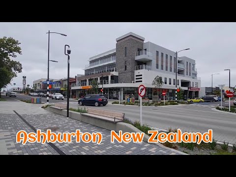 Walking Around Ashburton Town Centre, New Zealand