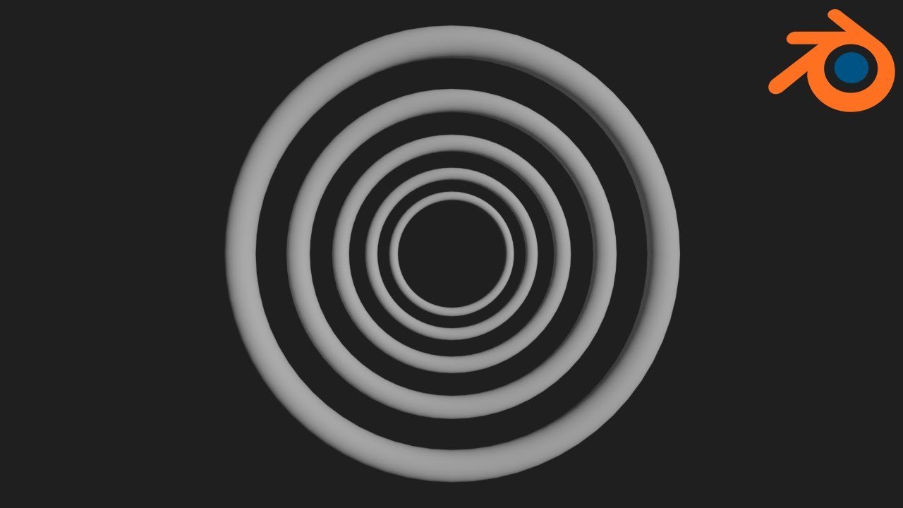 Concentric Rings Mini Blender Tutorial YouTube