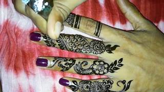 Beautiful simple mehndi designs for finger for eid 2017-2018