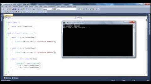 Part 31   C# Tutorial   Explicit interfaces implementation avi