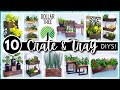 BEST TOP 10 DOLLAR TREE DIYs Using Wood CRATES & TRAYS | Home Decor DIY | Easy High End Decor Looks!