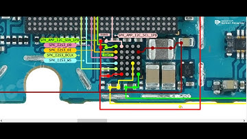 schematic diagram of Samsung a50s of speaker and mic