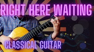 Video thumbnail of "Right Here Waiting by R .Marx - Fingerstyle- Michele Santoro"