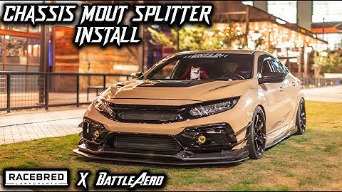 CHASSIS MOUNT SPLITTER ON VARIS CIVIC TYPE R (FK8)