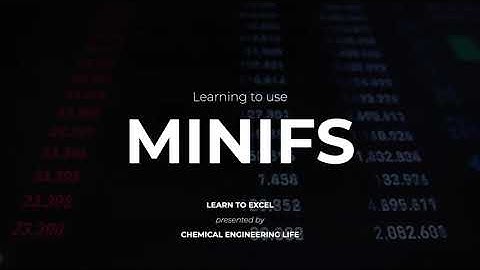 How to use MINIFS function in excel? | Learn to Excel