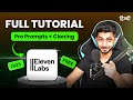 ElevenLabs Full Tutorial (2025): FREE में AI Voice कैसे बनाएं? (V3 Pro Prompts + Voice Cloning)