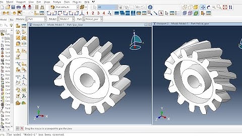 How to draw Spur Gear and Helical Gear-Abaqus