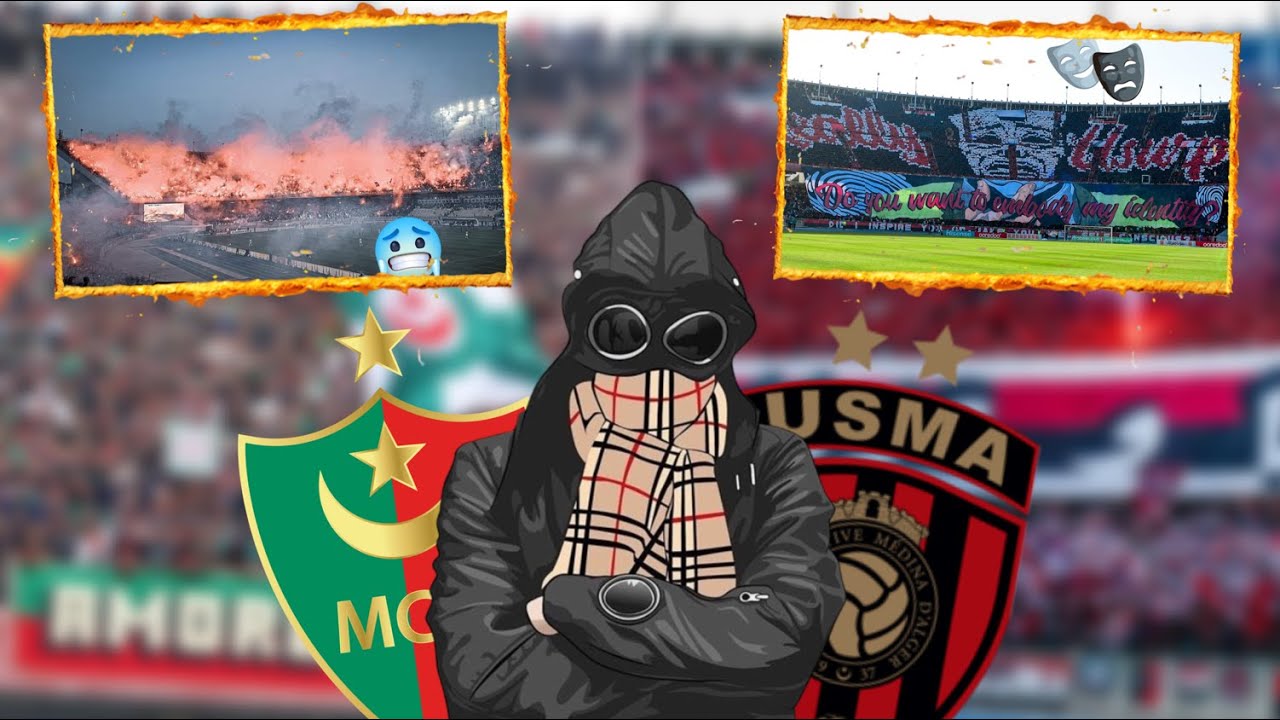 جنون داربي الجزائر 🇩🇿😨 (شرح تيفوات - سبب منع تيفوات المنعرج الجنوبي ... ) | USMA vs MCA 2024