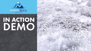 North Rock Minerals: Pellets of Fire Calcium Chloride Ice and Snow Melt + Deicer - In Action Demo