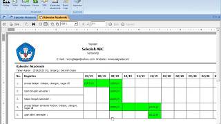 Cara Membuat Kalender Akademik Pada Software Sekolah GRATIS screenshot 3