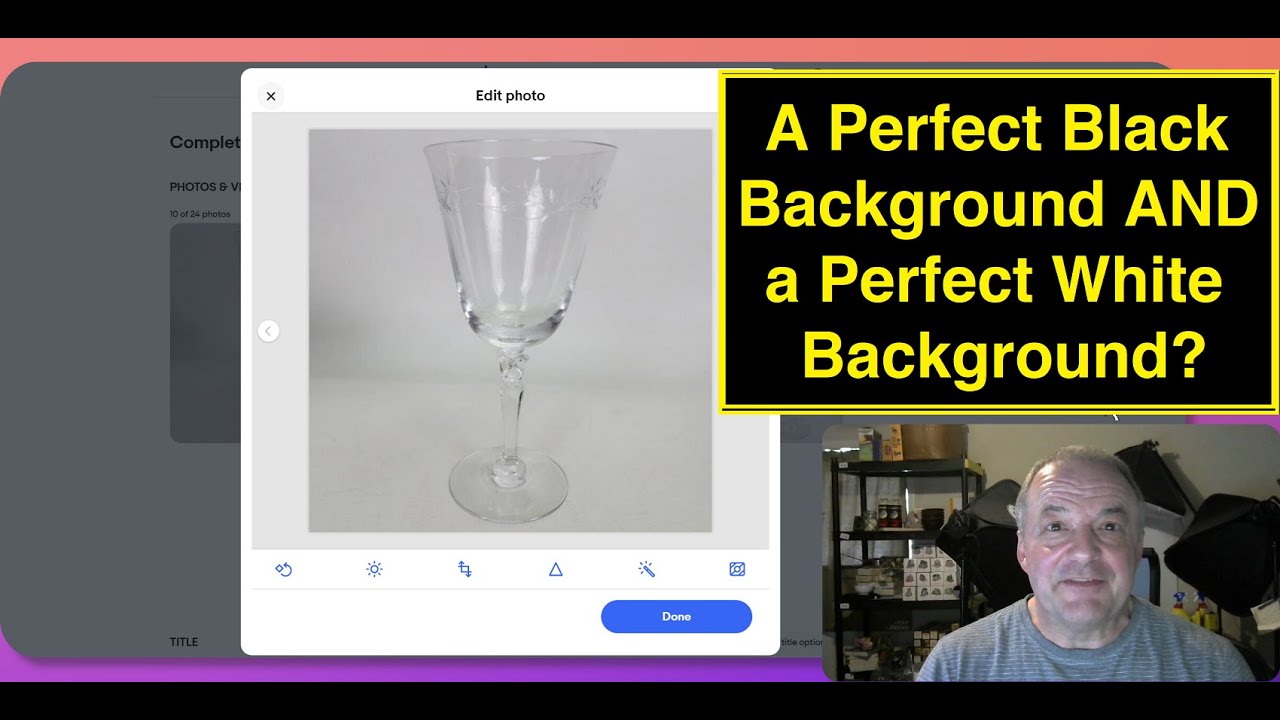 eBay Photo Secrets Revealed: Ebony and Ivory Background Trick