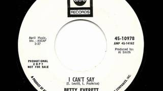 Video thumbnail of "BETTY EVERETT - I CAN'T SAY (ABC)"