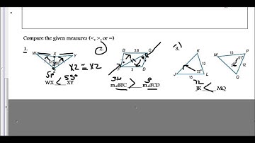 Notes Inequalities involving Two Triangles video lesson