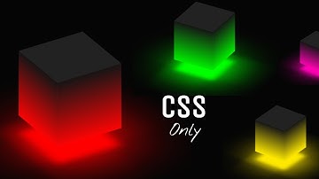 CSS 3D Glowing Cube Animation | Ambient Light Effects using Only CSS