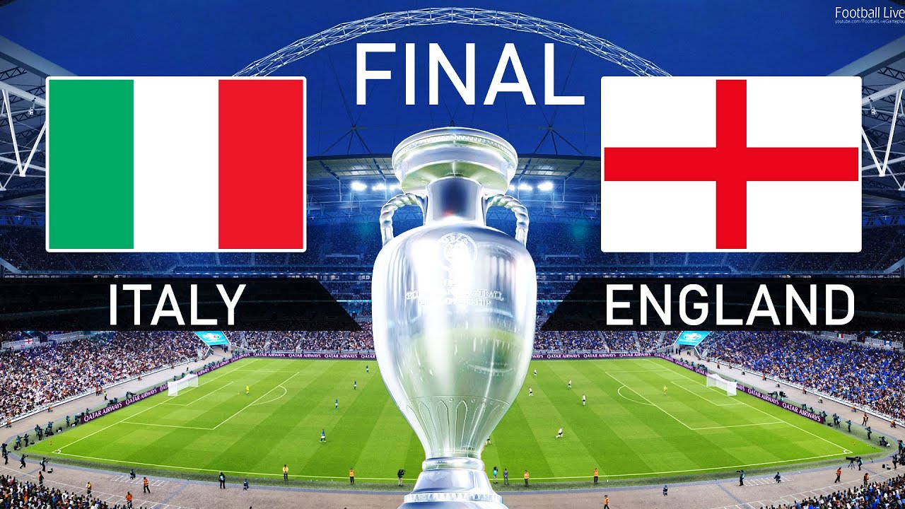 PES 2021 EURO 2020 Final - ITALY vs ENGLAND - Full Match HD Football Live