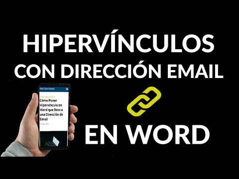 ¿Cómo Poner Hipervínculo en Word que Lleve a una Dirección de Email?