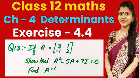 Ch - 4 Determinants | Exercise - 4.4 Q - 13 | Class 12 maths | New NCERT | CBSE