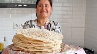 Ramazan Hazırlıklarıevde Böreklik Yufka Ekmek Yapımı Öreği