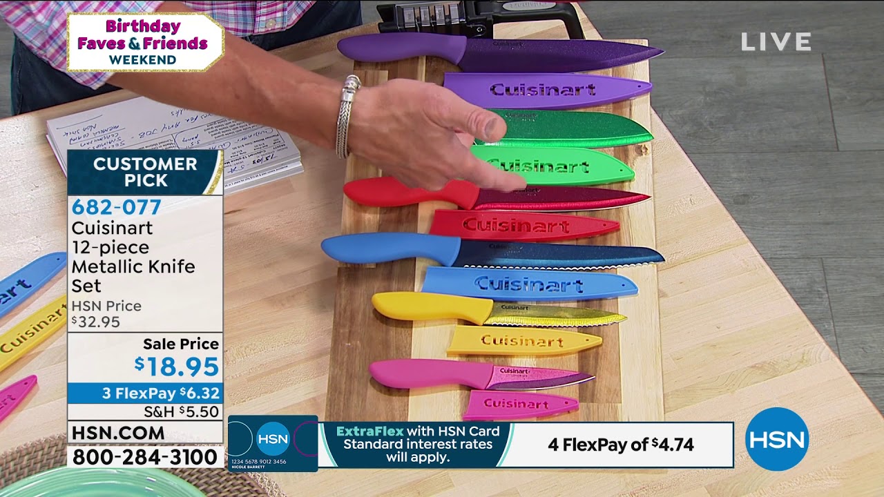 cuisinart-12piece-metallic-knife-set-youtube