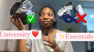 WHAT YOU NEED TO PACK FOR UNIVERSITY: University essentials!(COVENANT UNIVERSITY)❤✨