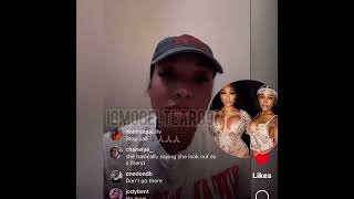 KB and Jayda Cheaves argue on live