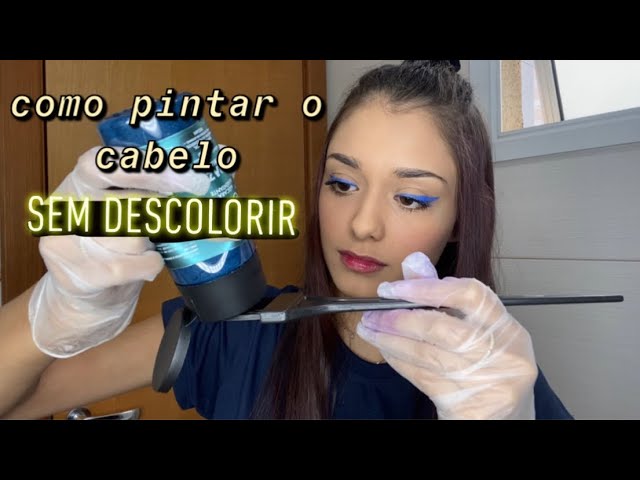 Pintei meu Cabelo com corante alimentício 