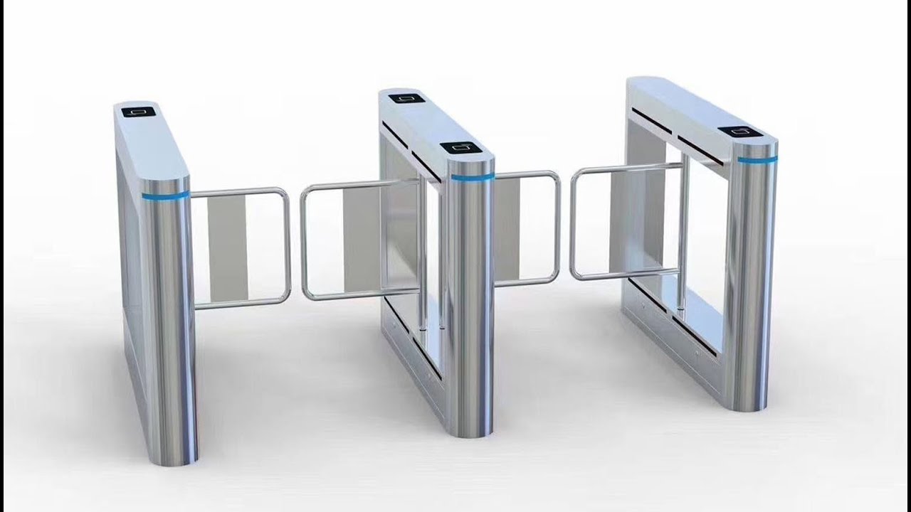 Waterproof Swing Barrier Gate Electric Turnstiles Channel With Card Reader Supplier--Zento Traffic